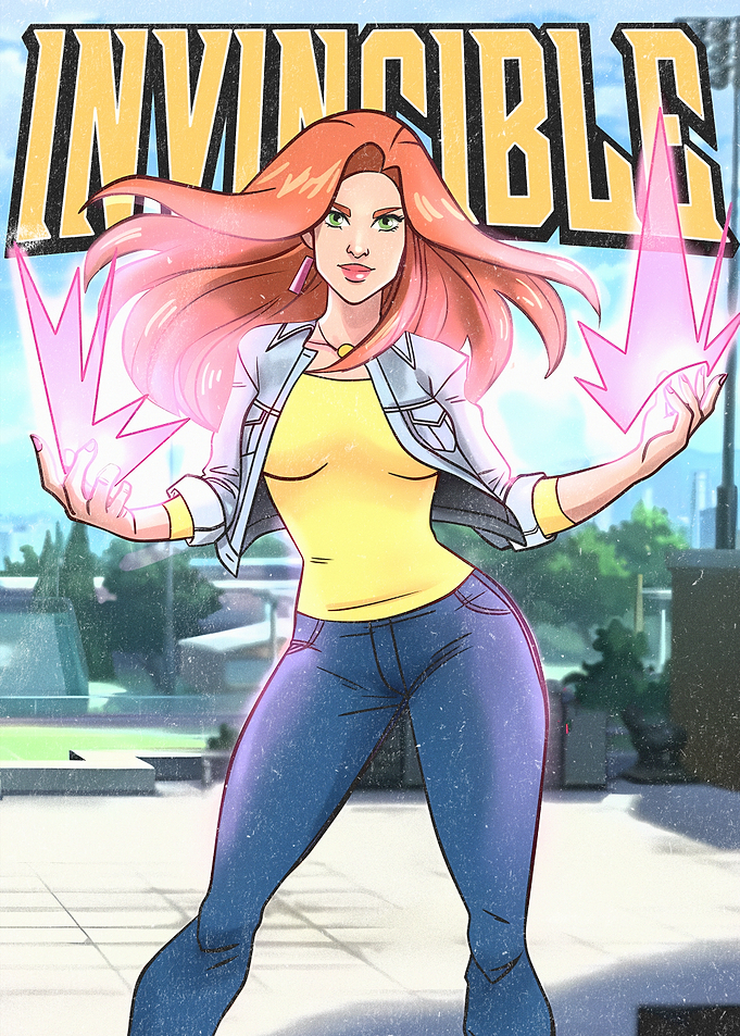 Invincible Atom Eve Comic Art