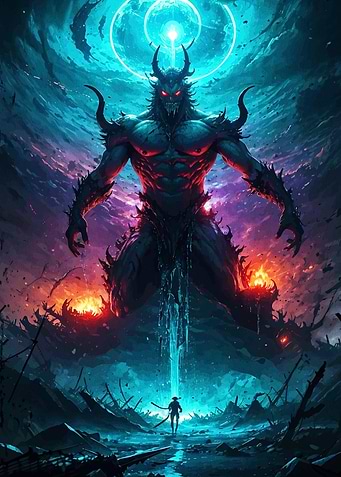 Epic Battle: Demon vs. Warrior