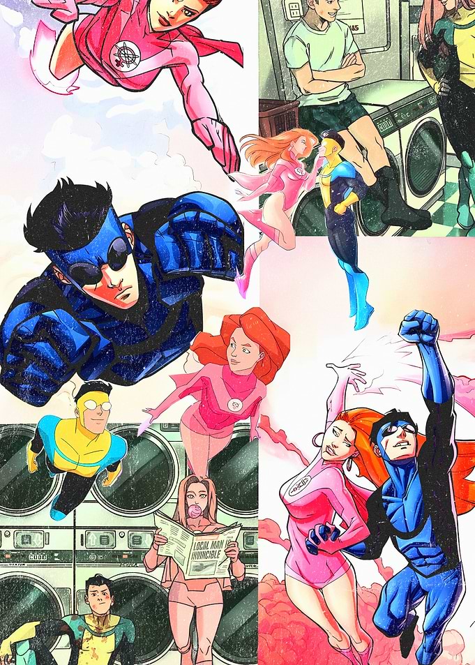 Invincible Comic Collage
