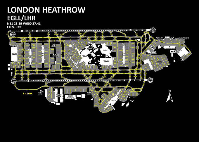 London Heathrow Airport Map
