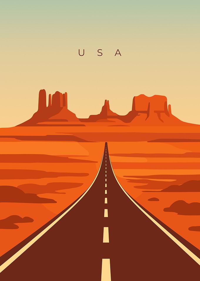 USA - Road Trip Landscape