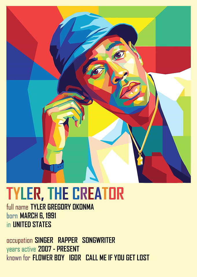 Tyler, The Creator - Pop Art Portrait