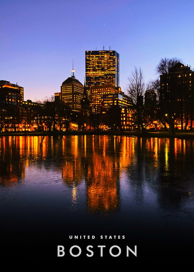 Boston Skyline at Night