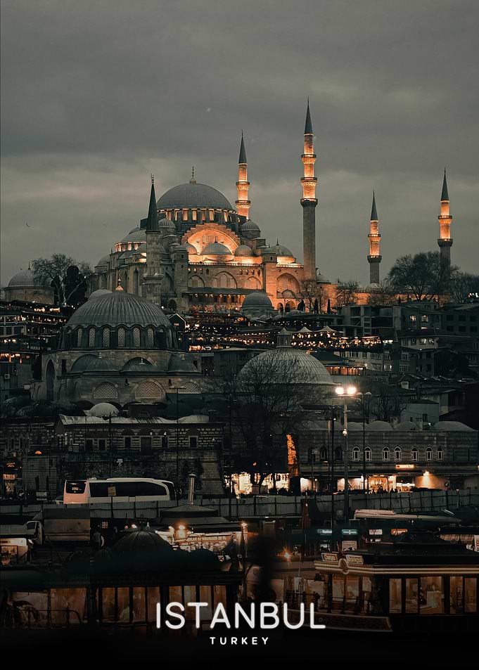Istanbul, Turkey at Dusk