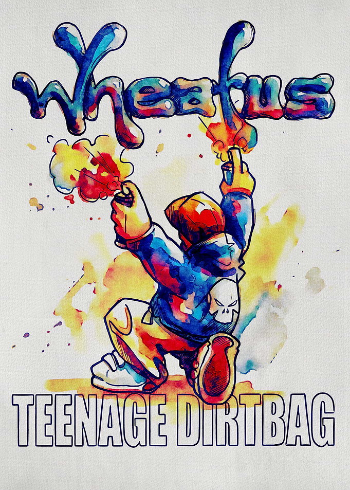 Wheatus Teenage Dirtbag Watercolor Art