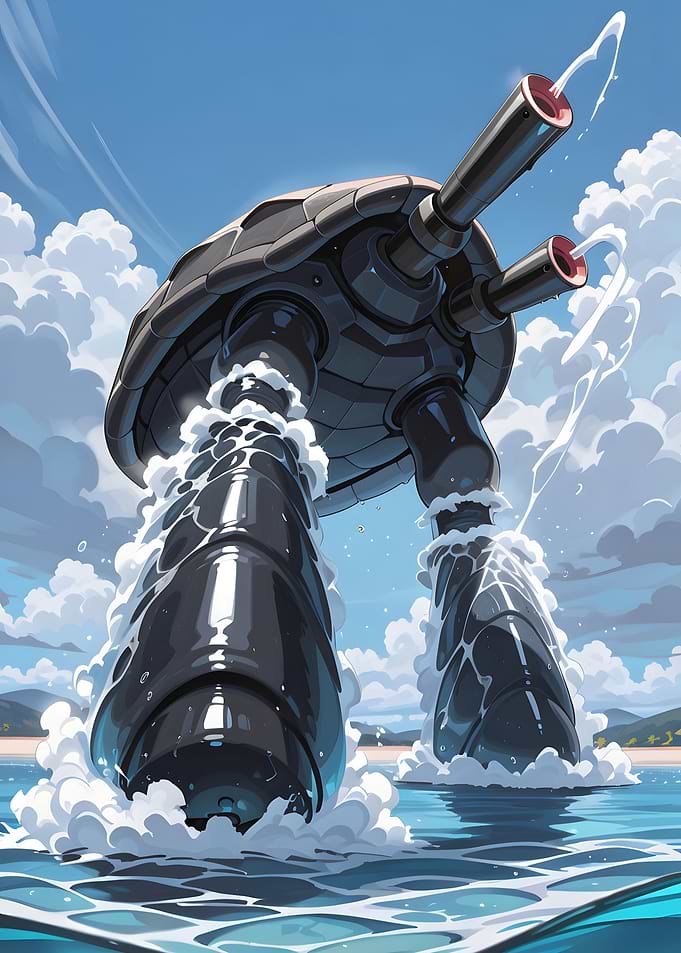 Mechanical Turtle Robot in the Ocean