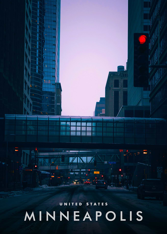 Minneapolis Cityscape at Dusk