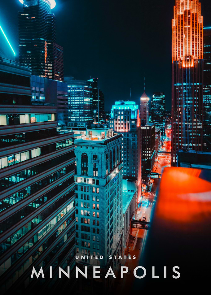 Minneapolis Cityscape at Night