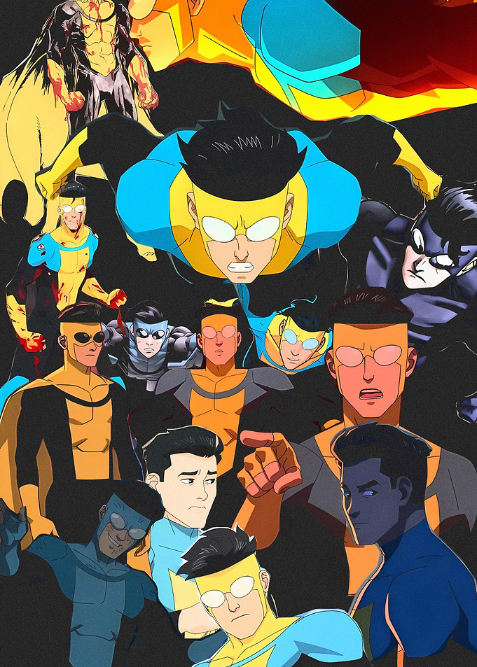 Invincible character collage
