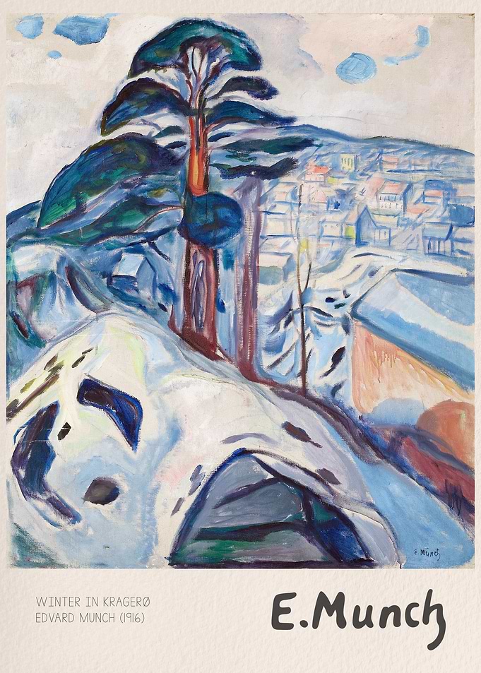 Winter in Kragerø by Edvard Munch