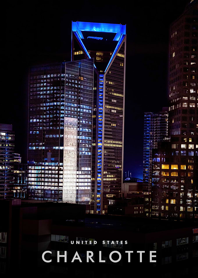 Charlotte, North Carolina at Night