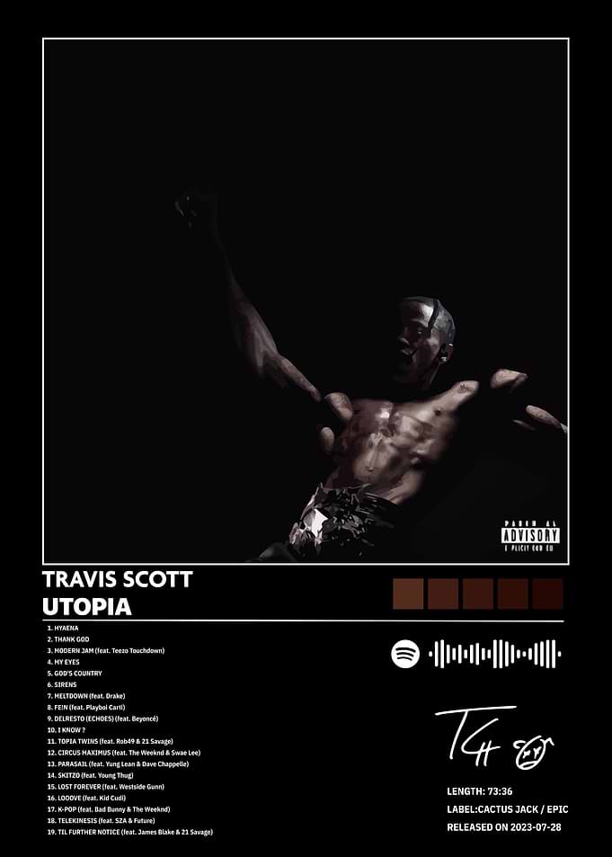 Travis Scott Utopia Album Cover