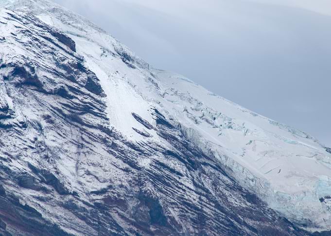 Slanted Snowy Mountainside