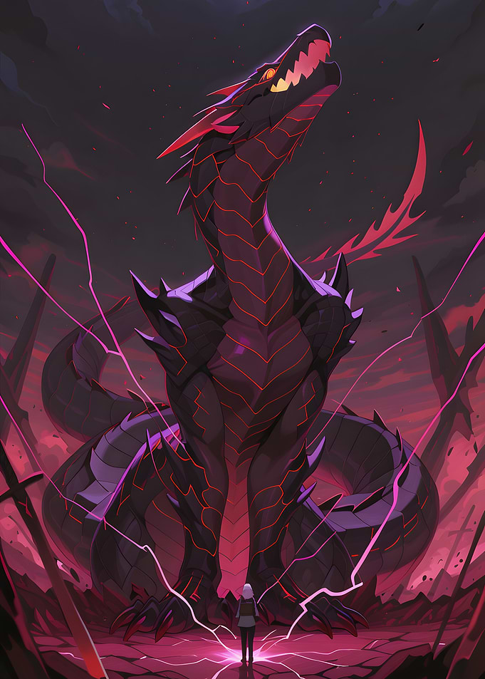 Dragon and Human Confrontation