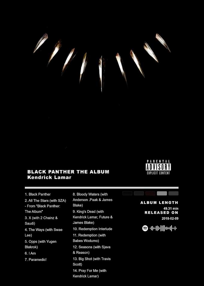 Black Panther The Album - Kendrick Lamar