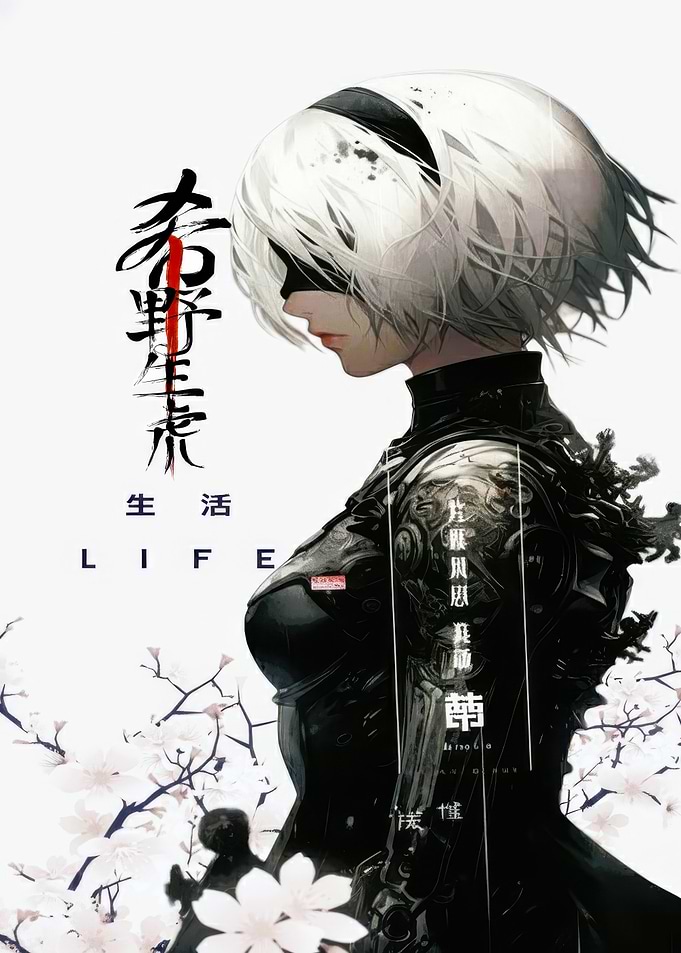 2B NieR Automata Digital Art