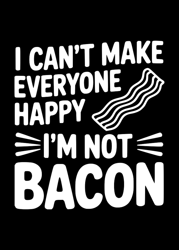 I Can't Make Everyone Happy Bacon