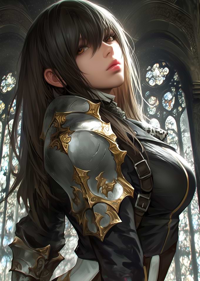 Anime Girl in Armor