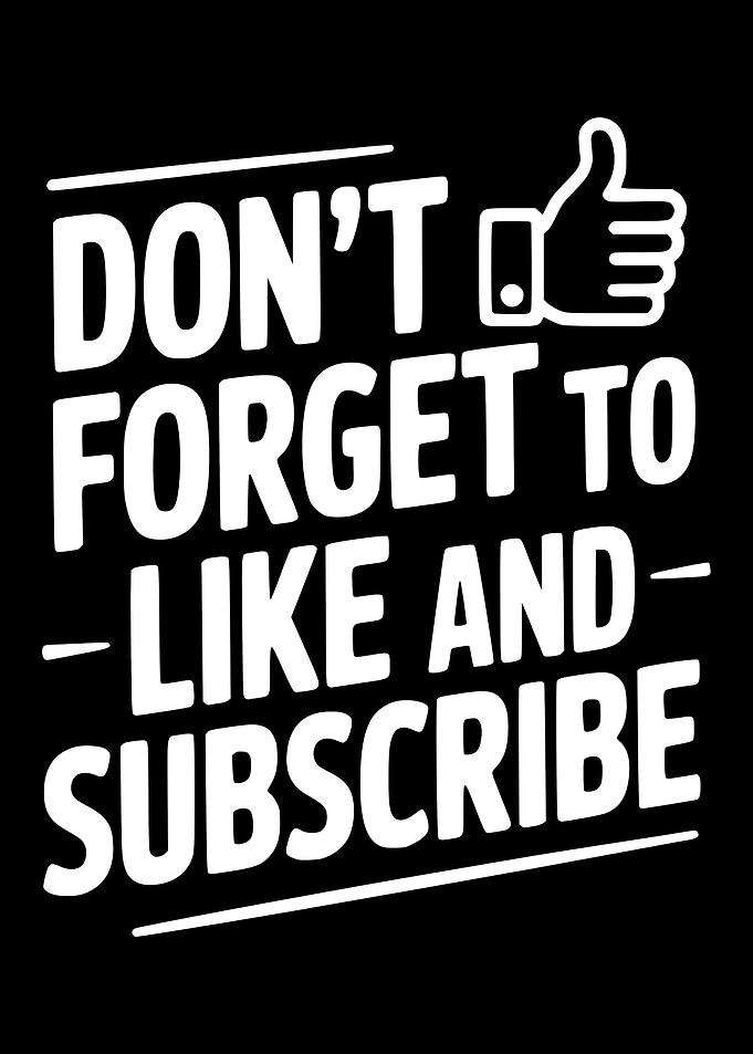 Don't Forget to Like and Subscribe