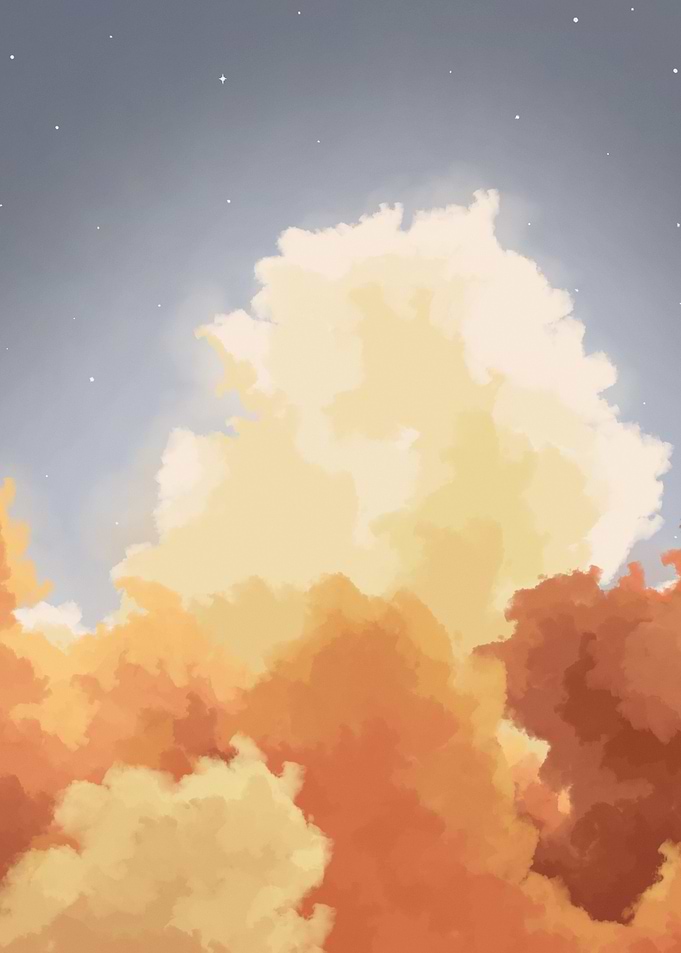 Bright clouds