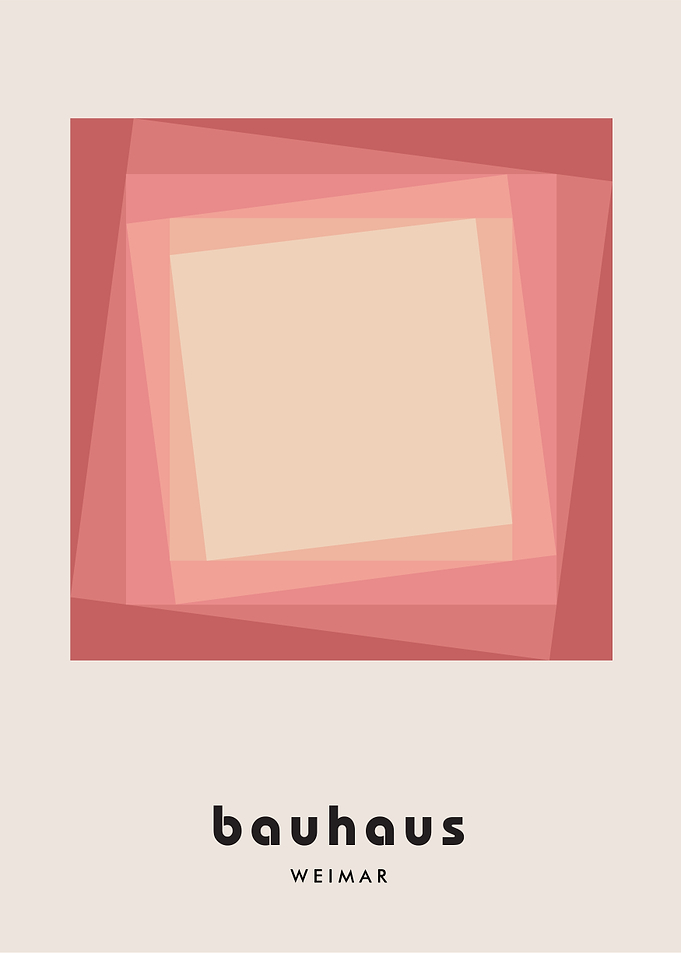 Bauhaus Weimar Abstract Geometric Art Print