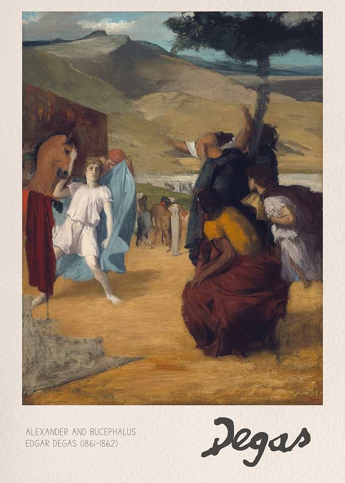 Alexander and Bucephalus by Edgar Degas