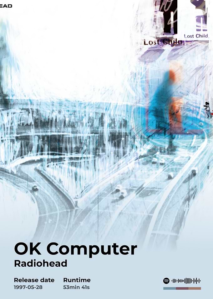 Radiohead - OK Computer Album Cover