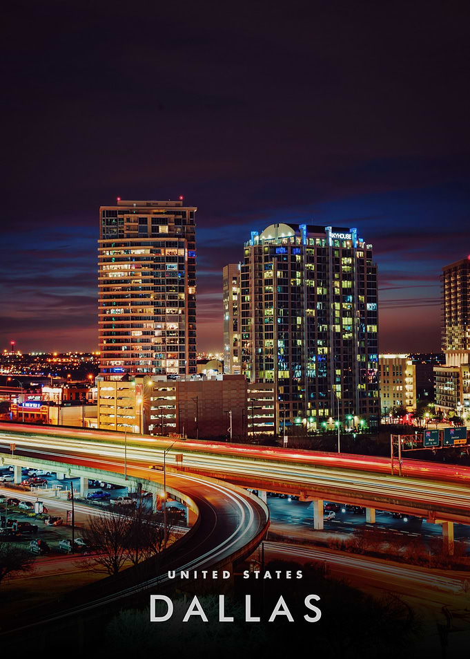 Dallas Skyline at Night
