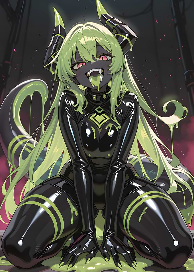 Slime Girl in Latex