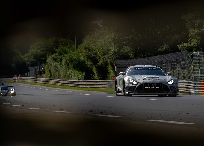 Mercedes-AMG GT3 Race Car on Track