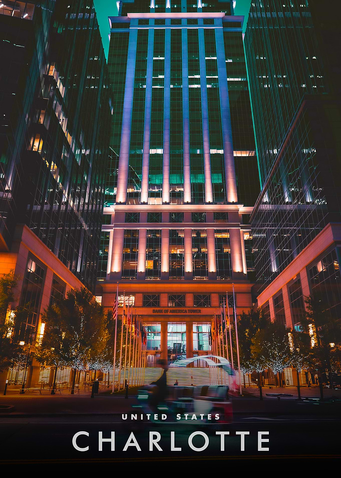 Charlotte, North Carolina at Night