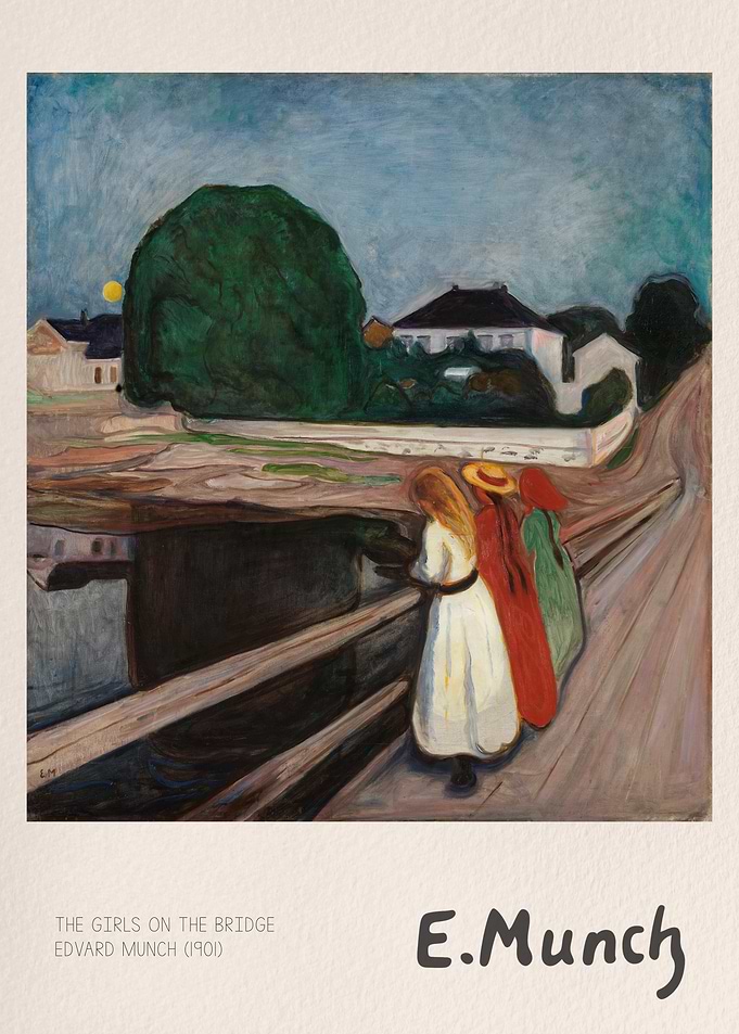 The Girls on the Bridge - Munch