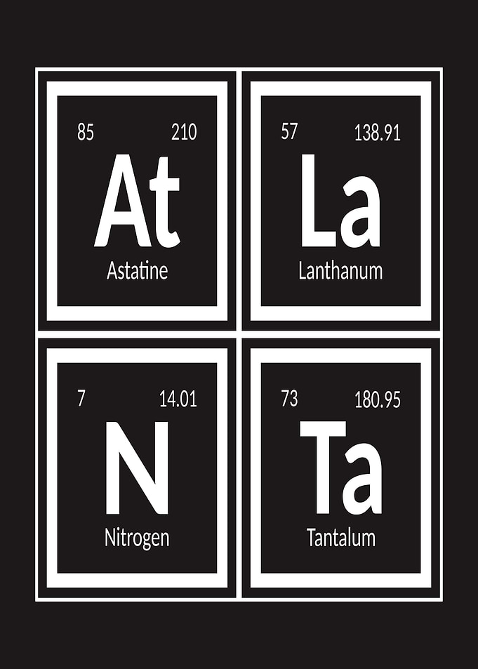 Periodic Table Elements: Atlanta