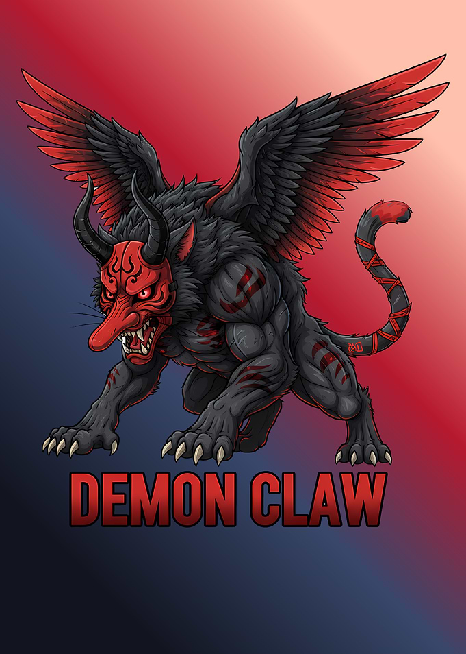 Giga Claw Monster / Oni Demon Decal
