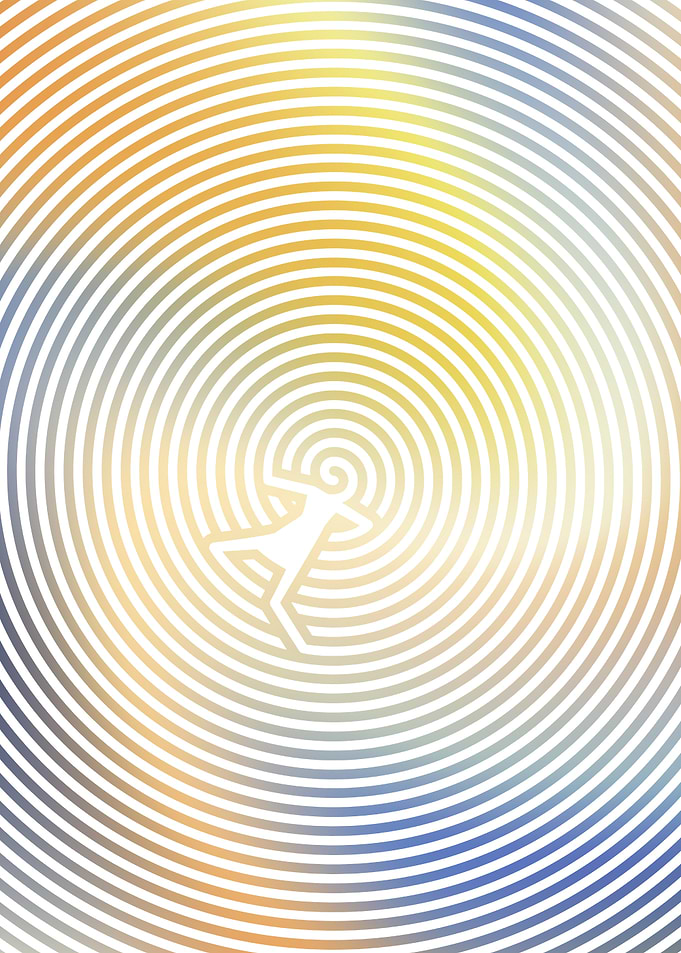 Colorful Optical Illusion – Vibrant Visual Art Poster