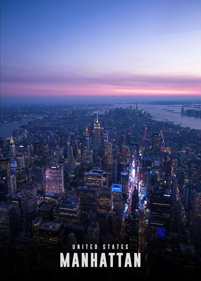 Manhattan Skyline at Dusk