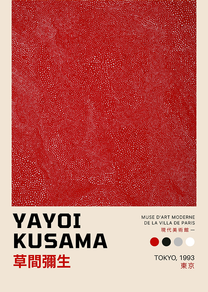 Yayoi Kusama Tokyo 1993 Art Poster