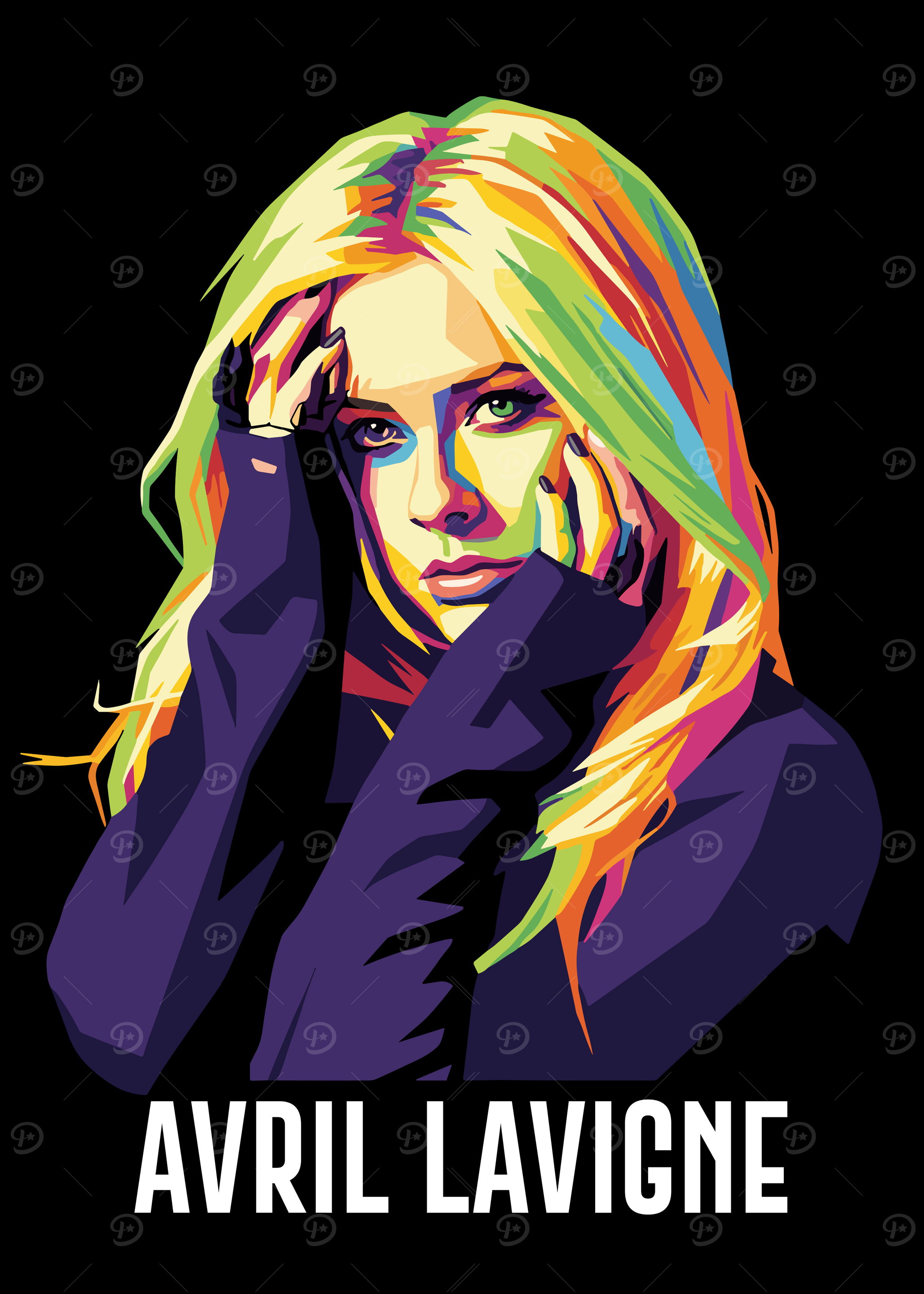 ビリー、テイラー、アヴリル イラストアート Avril lavigne Posters Online - Shop Unique Metal Prints, Pictures