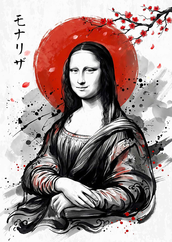 Mona Lisa Japanese Art