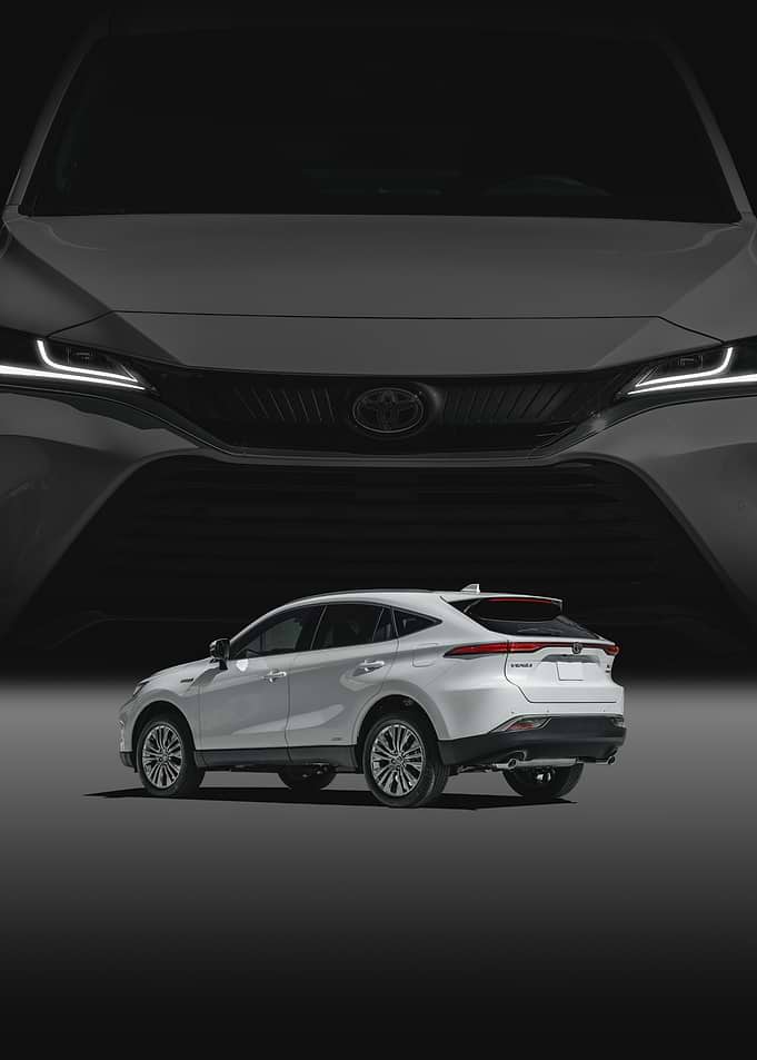 White Toyota Venza poster