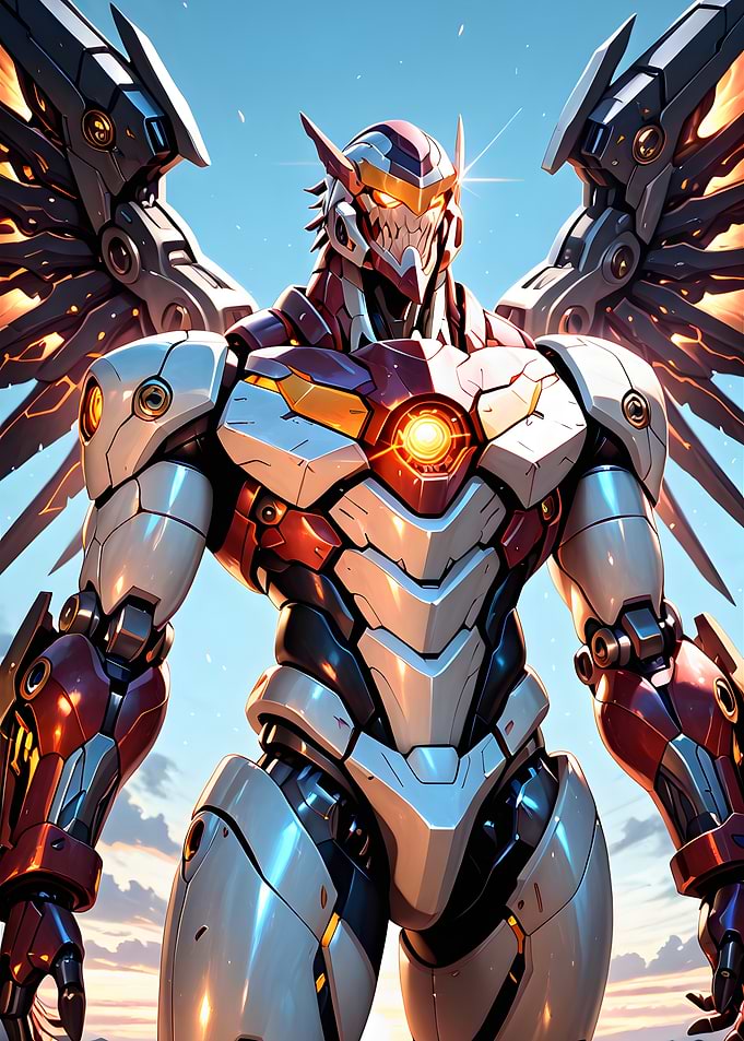 Winged Mecha Warrior