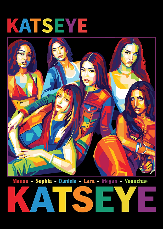 KATSEYE Pop Art Portrait