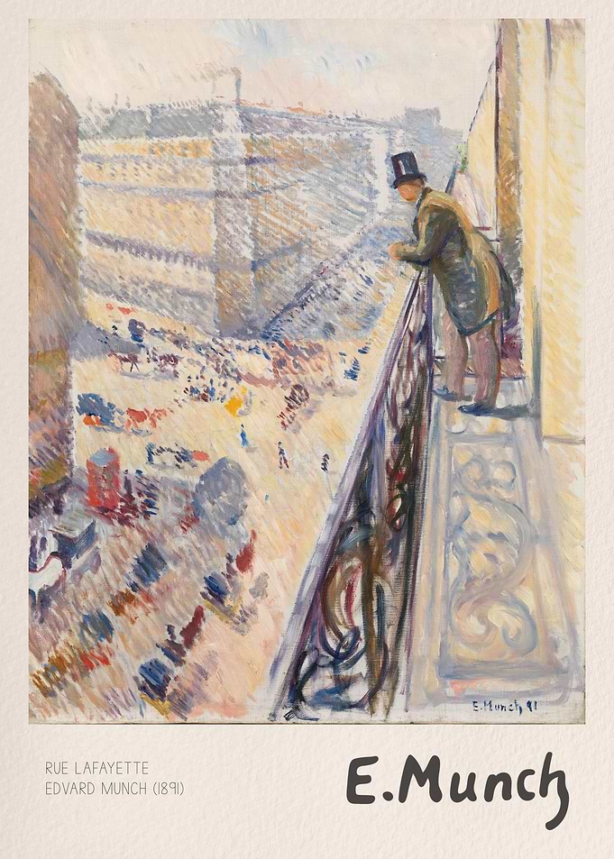 Rue Lafayette by Edvard Munch