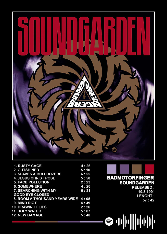 Soundgarden Badmotorfinger Album Cover Art