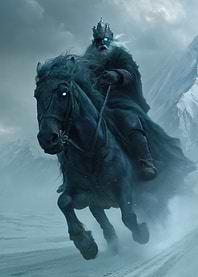 Odin Riding Demonic Horse Sleipnir