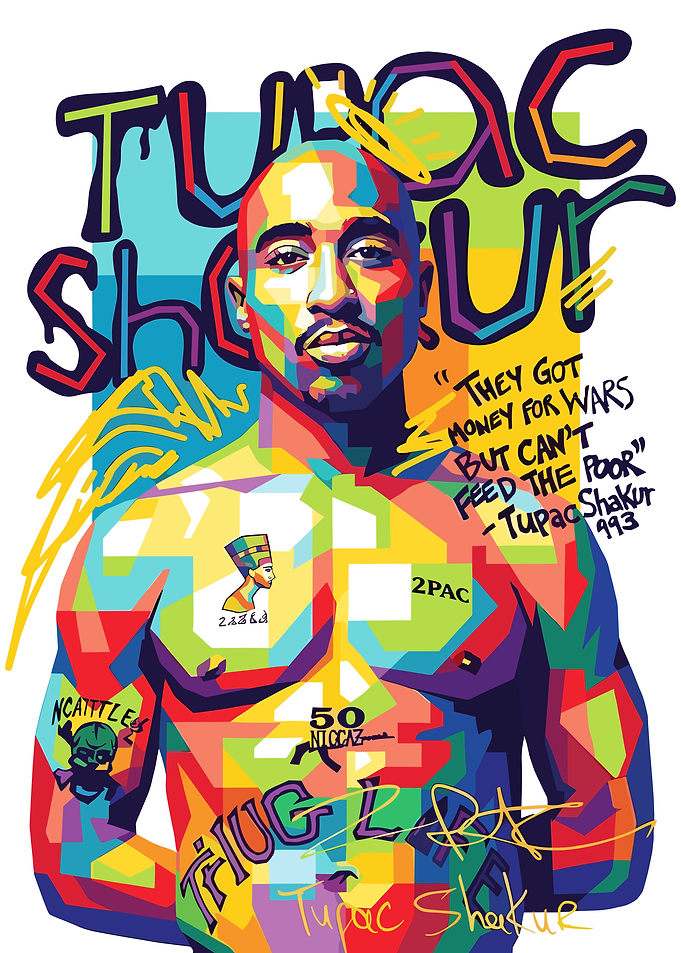 Tupac Shakur wpap art