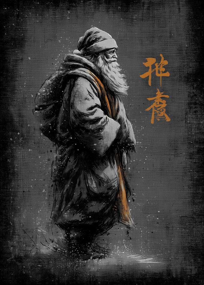 Ukiyo Minimalism Santa Claus