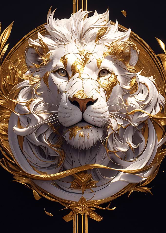Golden Lion Portrait