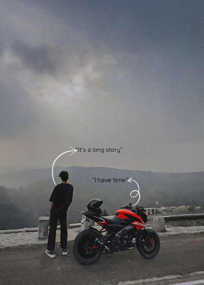 Motorcycle Ride with a View