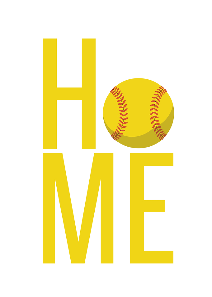Home Softball Graphic